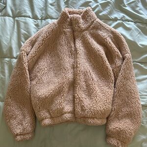 Stella tweed fuzzy jacket.